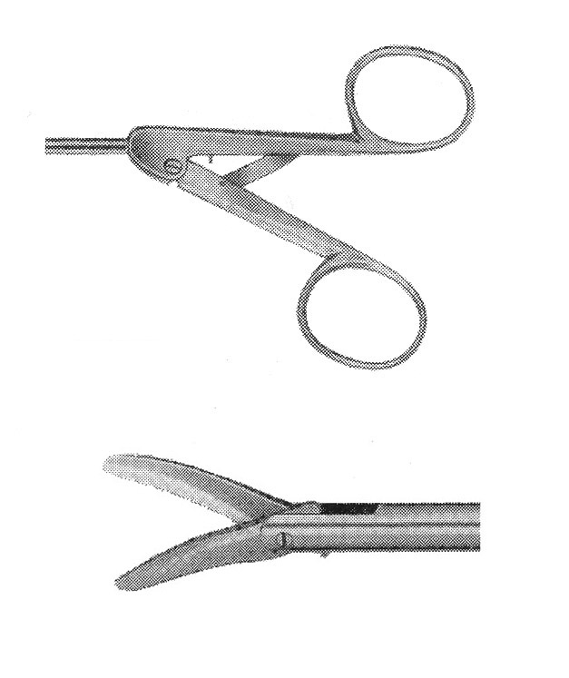 İZOLESİZ MAKAS Z MODEL SAPLI  ÇAP : 5MM L:36CM